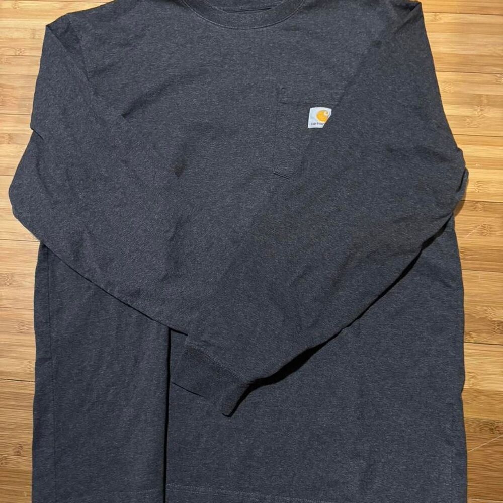 Carhartt Men's Grey and Black Shirt